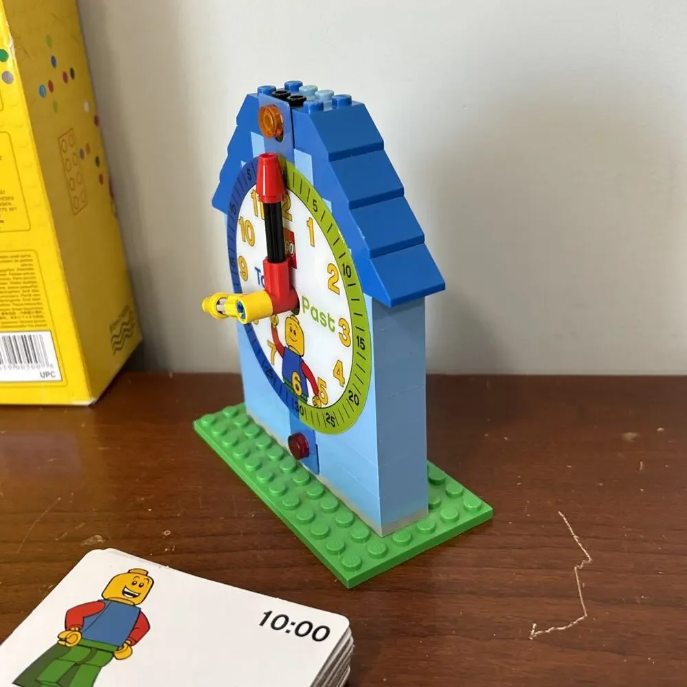 LEGO Time Teacher Constructible Clock Activity Card 24 Cards (9005008) READ